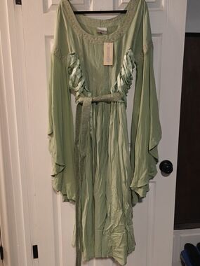 Holy Clothing Elinor Maxi Dress Spring Basil